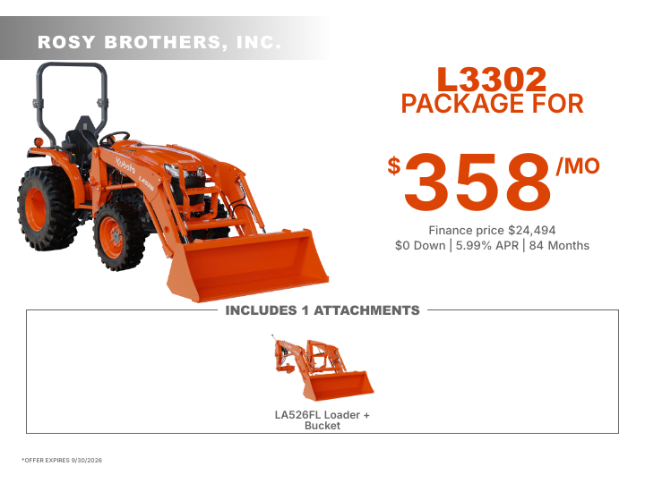 L3302 PACKAGE FOR $358/MO