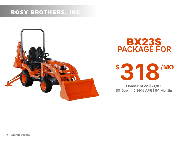 BX23S PACKAGE FOR $318/MO