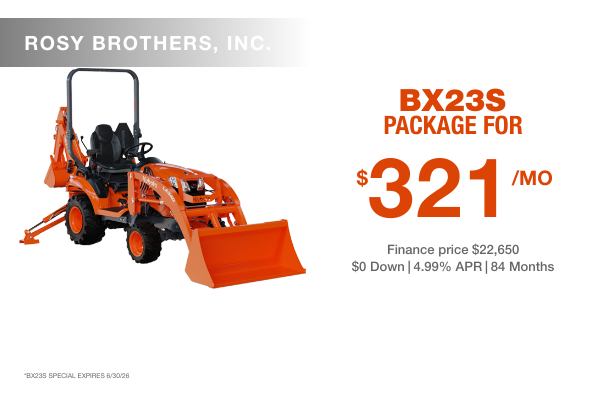 BX23S PACKAGE FOR $321/MO